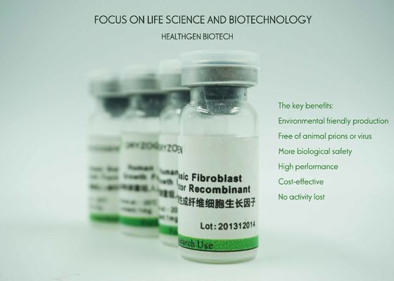Il fattore di crescita bianco del bFGF ha liofilizzato l'ingrediente medio 17KD della coltura cellulare mammifera della polvere